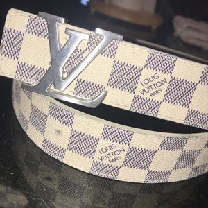 Louis Vuitton Checkered Belt Authentic